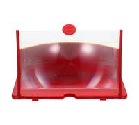 Didiseaon Amplificateur Écran pour Téléphone Portable Effet Tridimensionnel Puissant, Loupe D'écran en Abs Rouge, pour Regarder des Films et Lire Actualités
