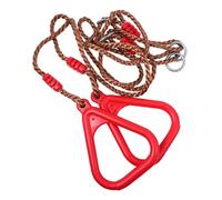 Didiseaon Anneaux de Gymnastique pour Garçon Fille avec Corde Courte Anneau Escalade Plastique pour Balançoire Intérieure et Extérieure Accessoire Fitness Ludique pour Garçons et Filles