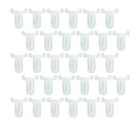 Didiseaon Anneaux de Présentation pour Vernis à Ongles Plats Lot de 500 Capsules en Plastique Transparent Palettes pour Nail Art Entraînement et Organisation Manucure à Domicile et Salon