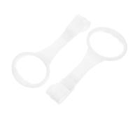 Didiseaon Anneaux de Traction pour Lit Bébé 2 Pièces Blancs Poignées Suspendre Légères pour Parc à Garçon et Filles Accessoires Détachés Polyvalents pour Puériculture et Jeux d'Garçon et