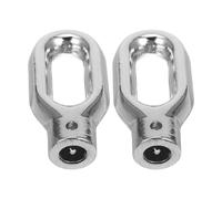 Didiseaon Anneaux Suspendre pour Auvent Rétractable en Alliage D'aluminium Argenté, Lot de 2 Pièces Crochet Robuste pour Parasols et Stores de Patio