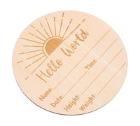 Didiseaon Annonce De Naissance De Bébé Signe D'annonce Signe De Bienvenue Bébé Carte Bébé Garçon De Baptême Signe Du Premier Jour De La Maternelle Décor De D'enfants Veilleuse Bois