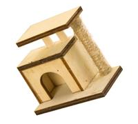 Didiseaon Arbre à Chat Miniature pour Décoration De Maison Mini Jouet Miniature Adorable Bois pour Aménagement Paysager Décoration De Bureau Délicate