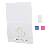 Didiseaon Arbre à pour Gender Reveal Dor Créatif pour Fête Prénatale Décoration Unique pour Shower Jeu Invité avec Poster et Bleu