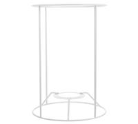 Didiseaon Armature d'Abat-jour en Fer Blanc H20cm, Cadre Rond Ø14cm pour Lampe de Table DIY, Structure Sturdy pour abat-jour