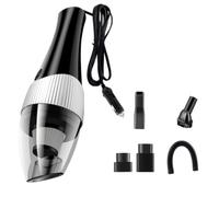 Didiseaon Aspirateur de Voiture Portable 3500 Mbar 120w 12v Noir ABS | Aspiration pour Poils D’animaux, Embouts Multi-usages, Sièges et Recoins du Tableau de Bord, Usage Auto