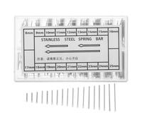Didiseaon Assortiment de 360 goupilles Fendues pour maillons de Montre, | Kit de remplacement de goupilles fendues pour bracelets de montre (8 à 25 mm), assortiment de goupilles en acier inoxydable,