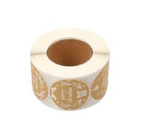 Didiseaon Autocollants de Noël Ronds 15 Pouces Rouleau de 500 Étiquettes Adhésives Joyeux Noël Autocollants d'Emballage DIY pour Décoration de Fêtes et Présents