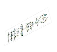 Didiseaon Autocollants pour Guitare en Plastique Bleu, Décor Créatif pour Manche, Marqueurs de Frette pour Embellir et Personnaliser Votre Instrument de Musique