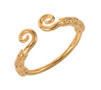 Didiseaon Bague Ouverte Réglable Wukong Style Vintage Plaqué Or Doré, Anneau Sculpté Mythologie Chinoise, Bracelet Jonc Spiralé pour Femmes Bijoux Anciens Imposants, Accessoire de Mode