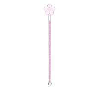Didiseaon Baguette Cuisine en Verre Rose, Bâton Mélangeur Fleur