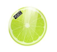 Didiseaon Balance Électronique Numérique et Graduation 50g Motif Citron pour Corps Verre Trempé, Puce Haute Précision Poids 0,2-180kg, Usage Domestique Automatique