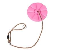 Didiseaon Balancoire pour Garçon Fille Disque Rond Plastique avec Design Fleur Balançoire Intérieure pour Tout Petits Support Robuste et Motricité Usage Jardin et Intérieur