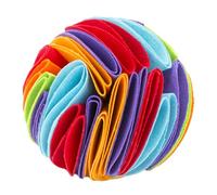 Didiseaon Balle Renifleur pour Chien Interactif à Distribution de Friandises Exerce Odorat et Stimule Le Jeu Balle Colorée Lavable pour Chiots et Chiens Actifs