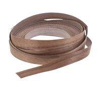 Didiseaon Bande de Chant en Bois Massif 19 Mm Noir Noyer 15 M Adhésif Thermofusible, Ruban Adhésif à Grain de Bois pour Meubles, Protection et Réparation des Chants, Décoration Intérieure,