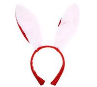 Didiseaon Bandeau bunny ears mignonette Accessoire de déguisement bandanas peluche casque oreilles de lapin accessoires pour cheveux oreilles de lapin déguisement de lapin en tissu rouge