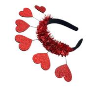 Didiseaon Bandeau coeur valentines day accessoires de festival bandeaux bandeau cheveux bandes de cheveux de la Saint-Valentin coiffe de Saint-Valentin pour adultes tissu non tissé