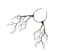 Didiseaon Bandeau Cornes de Vert pour Fête et Halloween Accessoire Cheveux Cosplay Branches Simulées Résistantes Décoration Photographie et Carnaval