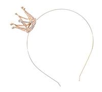 Didiseaon bandeau couronne pour enfants bijoux Mariage anniversaire reine de strass hair charms hair toppers bandana bandeaux à paillettes pour filles enfants bandeaux filles alliage Golden