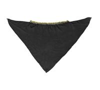 Didiseaon Bandeau de Danse du Ventre Noir en Mousseline et Métal avec Ornements de Pièces, Accessoire Élégant et Polyvalent pour Performances de Danse et Spectacles Gypsy