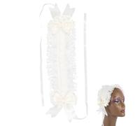 Didiseaon Bandeau en Dentelle Blanche Accessoire pour Cheveux Lolita Léger et Confortable pour Cosplay et Célébrations D'anniversaire
