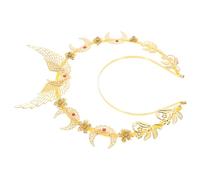 Didiseaon Bandeau Halo De Notre-dame Groupe Casque De Déesse Pour Cosplay Bande De Cheveux Barrettes Bandeau Hommes Casque De Fée Délirer Bandeaux Pour Femmes Bandeau Soleil Métal Yellow