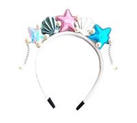 Didiseaon Bandeau Inspiré De La Perruque De La Petite Sirène Accessoires Pour Cheveux De Sirène Pour Filles Motif Coquillage