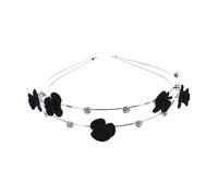 Didiseaon Bandeau scrunchies hair band bandanas headband élastiques à cheveux en spirale la frange gland deguisement mexicain cerceau de cheveux de dame exquis capitule Alliage de zinc Black