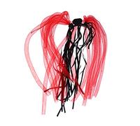 Didiseaon Bandeau Tressé Lumineux à Led pour Halloween Coiffure Clignotante Tube Souple Rouge pour Fêtes Bande Super Amusante 15 Lumières Événements