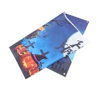 Didiseaon Bannière Décorative Halloween Citrouille Clair De Lune Tapisserie Murale pour Fond Photo Fête Halloween