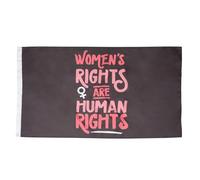 Didiseaon Bannière Féministe Droits Humains Rouge Drapeau Droits Reproduction pour Décoration Murale Extérieure et Intérieure