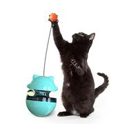 Didiseaon Bascule Interactif pour Chat Tumbler Bleu Accessoire de Jeu pour Entraînement Divertissement des Animaux de Compagnie