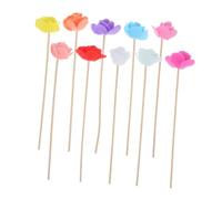 Didiseaon Bâtonnets Diffuseurs en Bois Multicolores 10 Pcs Tiges De Diffusion De Parfum sans Flamme Accessoires pour Diffuseurs D'arômes Intérieur Usage Maison Et Bureau