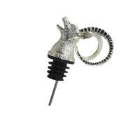Didiseaon Bec Verseur Bouchon Bouteille Vin Tête de Cervidé Argentée Doseur Aérateur Créatif pour Bar Fête Restaurant Accessoire Original pour Bouteilles de Vin