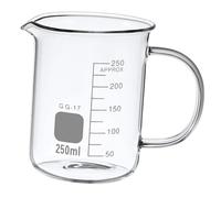 Didiseaon Bécher Verre Avec Poignée Tasse De Mesure Pour Cuisine Et Laboratoire Mug De Chimie Avec Échelle Graduée