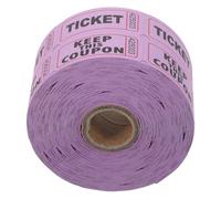 Didiseaon Billets de Tombola Doubles en Papier Violet 1000 Pièces Rouleau pour Événements Tirages au Sort Entrées Parc et Collectes de Fonds Colorés Polyvalents