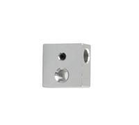 Didiseaon Bloc Chauffant en Aluminium Mk7 3pcs Léger et Facile à Transporter Couleur Argenté pour Extrudeuse de Hot End D'imprimante 3d