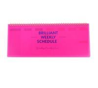 Didiseaon Bloc-Notes Hebdomadaire Spirale Rose, Papier Lisse Anti-Transfert, Planificateur Horaires Travail Listes de Tâches Détachables pour Gestion du Temps et Organisation