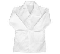 Didiseaon Blouse de Laboratoire Unisexe pour Garçon et Filles XS à Manches Longues Tissu Épais Blanc Costume de Jeu de Rôle Scientifique et Déguisement de Docteur pour Garçons et Filles