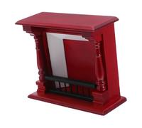 Didiseaon Bois Rouge Décor Réaliste Compact pour Mobilier Miniature Accessoire Créatif pour Scènes de Maison de Poupée