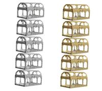 Didiseaon Boîte à Friandises Miniatures en Plastique Transparent Lot de 10, Coffrets Présents pour Mariage et Communion, Boîtes Résistantes pour Bonbons et Petites Douceurs