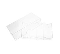 Didiseaon Boîte à Jetons de Poker Transparent Compartiments Capacité Étui Résistant à l’Usure Compact pour Jetons et Cartes de Jeu