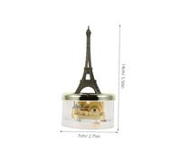 Didiseaon Boîte à Musique Tour Eiffel Métallique Vintage Décoration de Bureau avec Mécanisme à Ressort Doré Castle in The Sky Cadeau Créatif et Portable