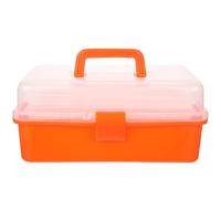 Didiseaon Boîte à Outils Multifonction Grosse Capacité pour Usage Quotidien | Pp, Fermeture Sûre, Protection Renforcée, Portable, Finition Lisse, Orange, pour Outils Manuels et Électriques