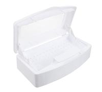 Didiseaon Boîte à Outils Ongles Plateau de Conteneur en Plastique pour Salon de Coiffure 1 Pièce Transparent Pratique pour Manucure