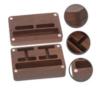 Didiseaon Boîte Bois de pour Rangement Pince à Cravate et Boutons de Manchette Coffret Vide Élégant pour Homme Boîte Polyvalente avec Compartiments Voyage et Boutique