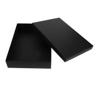 Didiseaon Boîte Cadeau Noire Rectangulaire Compacte et Légère Boîte de Rangement Élégante pour Fêtes Noël Emballage Shirts et Petits Cadeaux