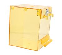 Didiseaon Boîte de Bain pour Perroquets et Petits Oiseaux Bac Suspendu Transparent Résistant Accessoire pour Cage Nettoyage Facile et Multi-Usage pour Perruches et Petits Passereaux