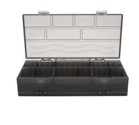 Didiseaon Boîte de Rangement Coiffure Double Face Noire Organiseur Professionnel Mat pour Ciseaux Peignes Pinces et Accessoires Léger et Salon et Usage Personnel