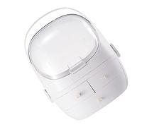 Didiseaon Boîte de Rangement de Maquillage de Bureau Taille Blanche pour Cosmétiques Rangement de Rouge à Lèvres Ombre à Paupières Accès Facile